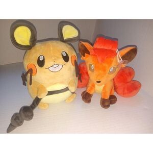 Pokeman Dedenre & Vulpix  Plush‎ Bundle
